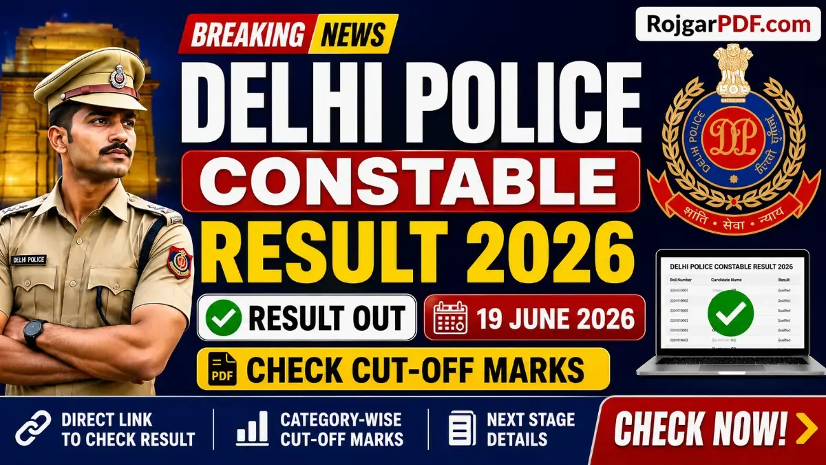 Delhi Police Constable Result 2026 pdf